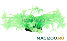 Декор для аквариума Коралл силиконовый Vitality зеленый 7,5 х 7,5 х 10 см (1 шт)