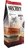 SECRET LIFE FORCE для взрослых кастрированных котов и стерилизованных кошек с курицей и рисом (10 кг) 