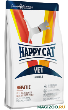Сухой корм HAPPY CAT VET HEPATIC для взрослых кошек при заболеваниях печени (1 кг)