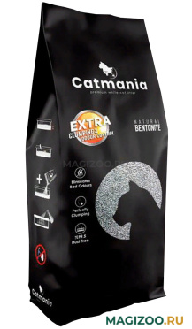 CATMANIA EXTRA CAT LITTER SODIUM наполнитель комкующийся для туалета кошек без запаха (18 л) 