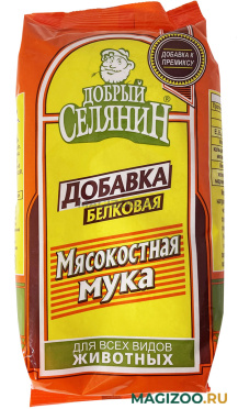 Мясокостная мука добавка белковая для всех видов животных Добрый Селянин (400 гр АКЦ)