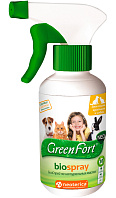 GREEN FORT NEO БиоСпрей для собак, кошек и кроликов против клещей, блох, власоедов и комаров (200 мл)