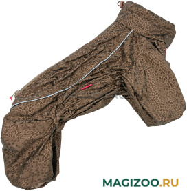 FOR MY DOGS дождевик для собак коричневый для девочек 684SS-2022 F (18) 