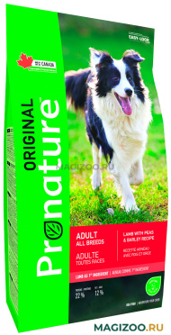 Сухой корм PRONATURE ORIGINAL DOG ADULT ALL BREEDS для взрослых собак всех пород с ягненком, горохом и ячменем (2,27 кг)
