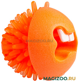 Игрушка для собак Rogz Fred Treat Ball мяч для лакомств массажный средний оранжевый FR02D (1 шт)