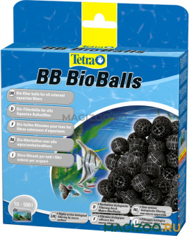 Наполнитель для фильтра Tetra BB Bioballs 400/600/700/800/1200/2400 био-шарики для крупной очистки (800 мл)