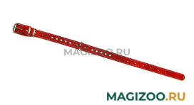 Ошейник для собак кожаный красный 32 - 44 см x 20 мм Аркон о20пкр (1 шт)