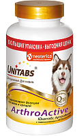 UNITABS ARTHROACTIVE витаминно-минеральный комплекс для собак с Q10, глюкозамином и МСМ для поддержания функции суставов и хрящей уп. 200 таблеток (1 шт)