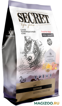 Сухой корм SECRET LIFE FORCE для щенков всех пород с курицей и злаками (2 кг) 