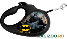 COLLAR WAUDOG R-LEASH Бэтмен черный ременной поводок-рулетка для животных 5 м размер L черная (1 шт)