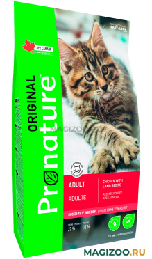 Сухой корм PRONATURE ORIGINAL CAT ADULT для взрослых кошек с курицей и ягненком (2,27 кг)