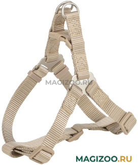 Шлейка для собак Trixie Premium One Touch XS–S нейлон песочный 10 мм 30 – 44 см (1 шт)