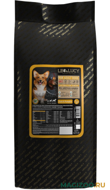 Сухой корм LEO&LUCY HOLISTIC для взрослых собак всех пород с уткой, тыквой и биодобавками (4,5 кг)