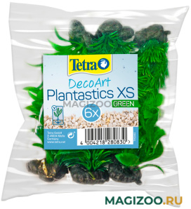 Растение для аквариума пластиковое мини зеленое Tetra DecoArt Plant XS Green Refill 6 см уп. 6 шт (1 уп)