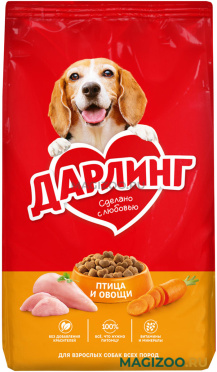 Сухой корм ДАРЛИНГ для взрослых собак с птицей и овощами (2 кг)