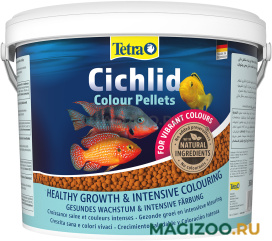TETRA CICHLID COLOUR PELLETS корм шарики для цихлид, для усиления окраски (10 л)
