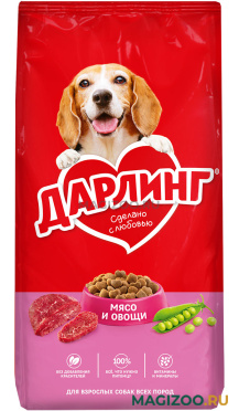 Сухой корм ДАРЛИНГ для взрослых собак с мясом и овощами (15 кг)