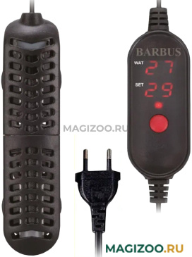 Нагреватель BARBUS MINI PRO с внешним регулятором для аквариума 20 - 40 л, 50 Вт (1 шт)