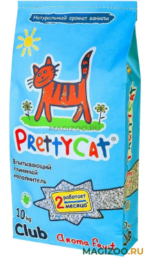 PRETTY CAT AROMA FRUIT наполнитель впитывающий для туалета кошек с део-кристаллами (10 кг)