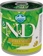 FARMINA DOG N&D PRIME ADULT BOAR & APPLE беззерновые для взрослых собак всех пород с кабаном и яблоком  (285 гр)