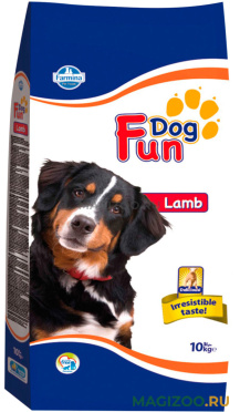 Сухой корм FUN DOG ADULT LAMB для взрослых собак всех пород с ягненком (10 кг)