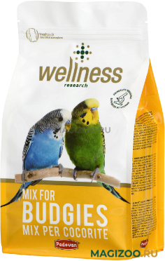 PADOVAN WELLNESS MIX FOR BUDGIES корм для волнистых попугаев (1 кг)