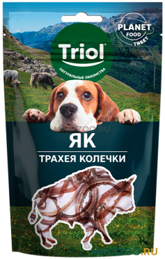 Лакомство TRIOL PLANET FOOD для собак трахея яка в колечках (30 гр)