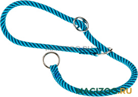 Ошейник удавка для собак Ferplast Sport Extreme CS8/50 черно-голубой (1 шт) 