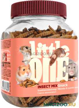 LITTLE ONE Смесь насекомых лакомство для всеядных грызунов (75 г)