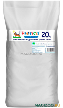 PRETTY CAT WOOD GRANULES наполнитель древесный для туалета кошек (20 кг УЦ)