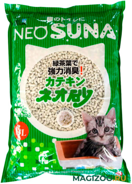 Neo Loo Life Neo Suna наполнитель комкующийся для туалета кошек с экстрактом зеленого чая (6 л) 