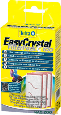 Tetra Easy Crystal Filter Pack C 100 - набор сменных картриджей для аквариума Tetra Cascade Globe (1 шт)