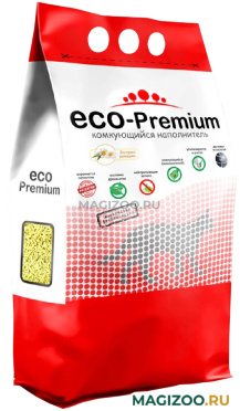 ECO-PREMIUM РОМАШКА наполнитель древесный комкующийся для туалета кошек с ароматом ромашки (1,9 кг) 