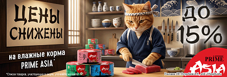 Консервы PRIME ASIA со скидкой 15%!