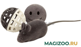 Игрушка для кошек Triol XW7004 Набор игрушек пластик велюр (1 шт) 