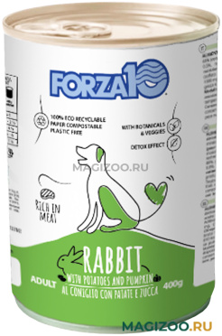 Влажный корм (консервы) FORZA10 MAINTENANCE CONIGLIO CON PATATE для взрослых собак всех пород с кроликом, картофелем и тыквой (400 гр) 