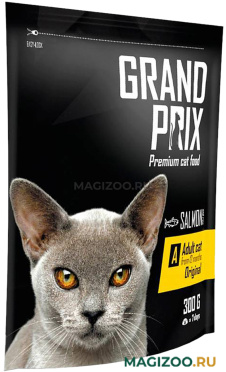 Сухой корм GRAND PRIX ADULT CAT ORIGINAL для взрослых кошек с лососем (0,3 кг)