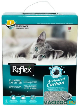 REFLEX наполнитель комкующийся для туалета кошек с повышенной впитываемостью (6 л)