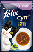 FELIX СУП для взрослых кошек с ягненком пауч (48 гр)