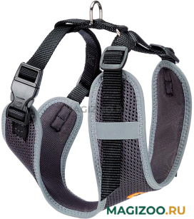 Шлейка для собак маленьких пород Ferplast Nikita P S черная (1 шт)