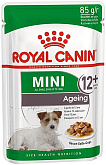 ROYAL CANIN MINI AGEING 12+ для пожилых собак маленьких пород старше 12 лет в соусе пауч (85 гр)