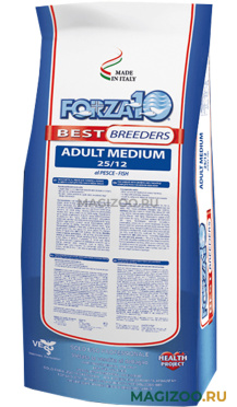 Сухой корм FORZA10 DOG BEST BREEDERS ADULT MEDIUM для взрослых собак средних пород с рыбой (20 кг)