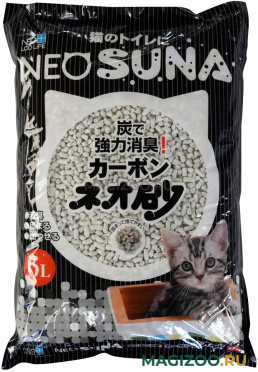 Neo Loo Life Neo Suna наполнитель комкующийся для туалета кошек с активированным углем (6 л)