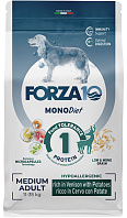 FORZA10 DOG MEDIUM DIET монобелковый для взрослых собак средних пород при аллергии с олениной и картофелем (1,5 кг)