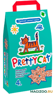 PRETTY CAT PREMIUM наполнитель впитывающий для туалета кошек (2 кг)