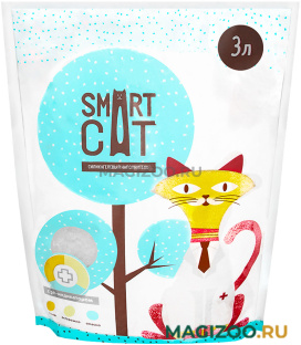 SMART CAT наполнитель силикагелевый для туалета кошек с pH индикатором (3 л) 