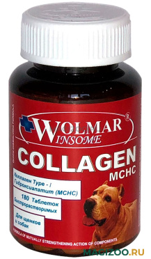 WOLMAR WINSOME COLLAGEN MCHC - Волмар хондропротектор на основе гидроксиапатита кальция для собак (180 т)
