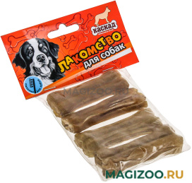 Лакомство КАСКАД для собак кости из жил 8 см пакет уп. 4 шт (72 гр)