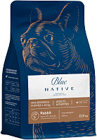 BLUE NATIVE HOLISTIC MINI BREEDS & PUPPIES RABBIT для щенков и собак маленьких пород с кроликом (0,5 кг)