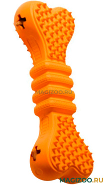 Игрушка для собак Homepet Silver Series косточка для лакомств каучук оранжевая 17 х 6,1 х 3,7 см (1 шт)